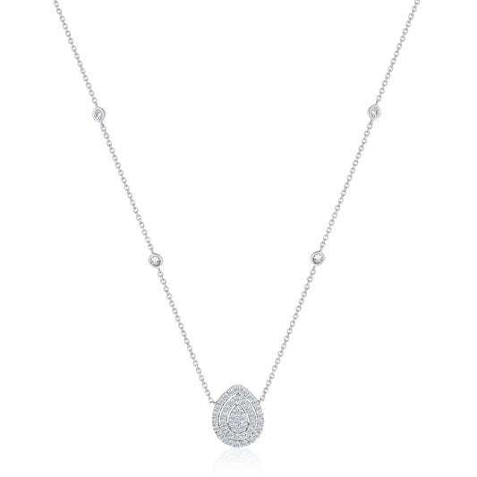 14K Gold Diamond Necklace For Women