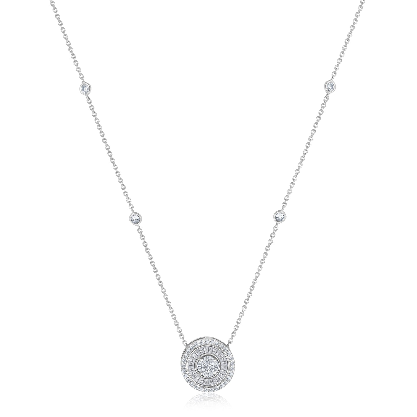 Art Deco Inspired Diamond Necklace For Women