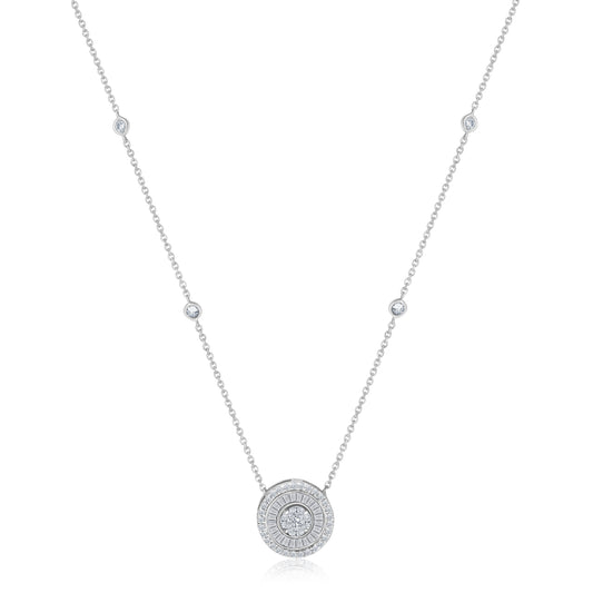 Art Deco Inspired Diamond Necklace For Women