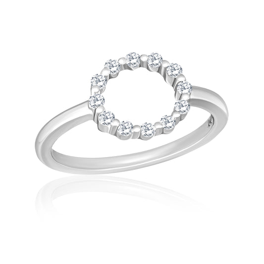 14k Fancy Ring with Natural Diamonds For Women