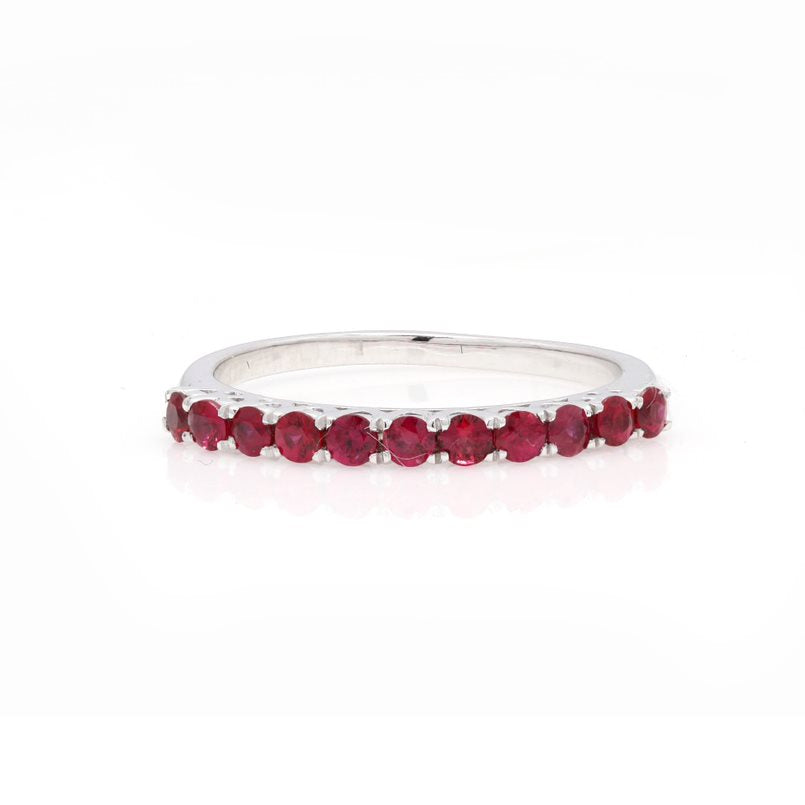 14k Round Ruby Ring For Women