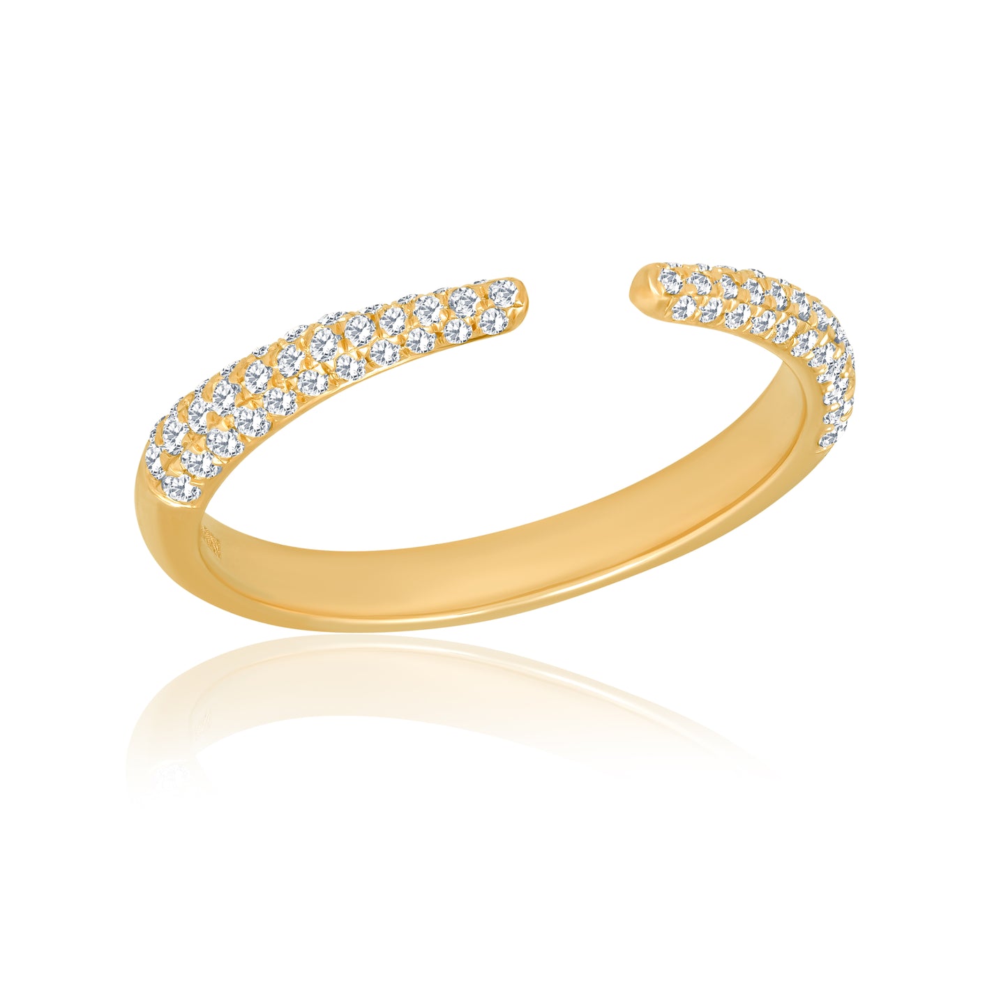 14k Ring with Natural Diamonds For Women